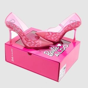 Aldo x Barbie Women's Barbiestessy Vinyl Pumps☆Pink☆